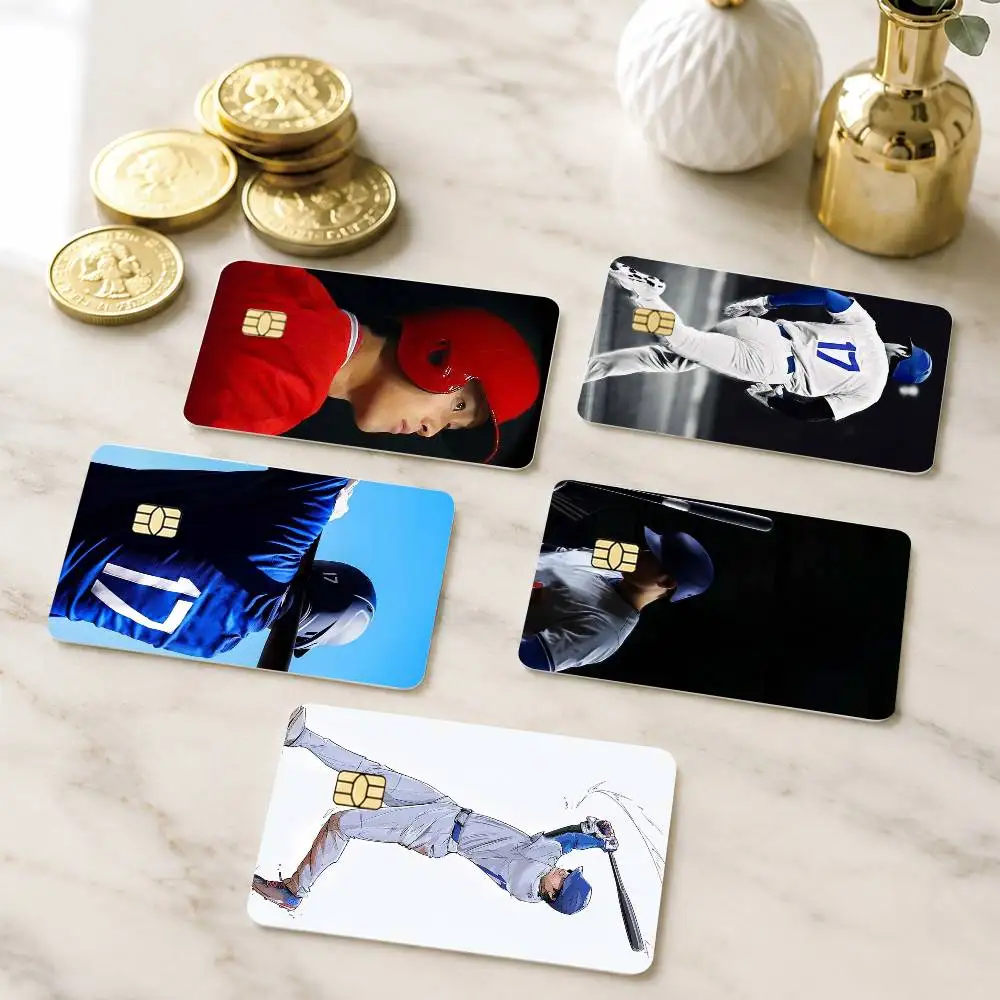 Baseball player Shohei Ohtani Credit Card HD Stickers Game Card Decal Small Chip Waterproof Sticker Gift