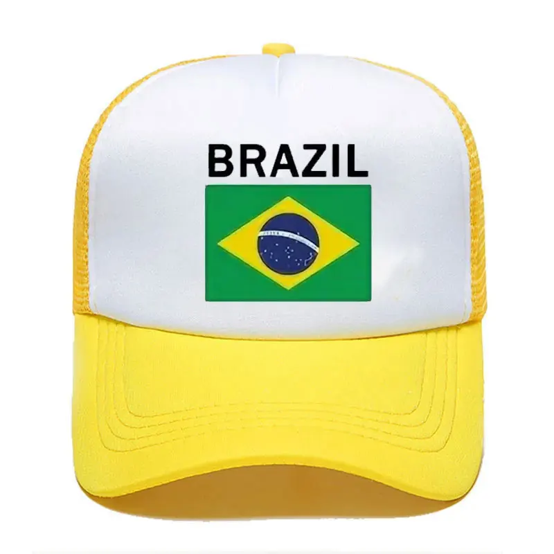 Brazil Trucker Caps Men Brazil Hat Baseball Cap Cool Summer Unisex Mesh Net Caps  snapback cap  cap for women