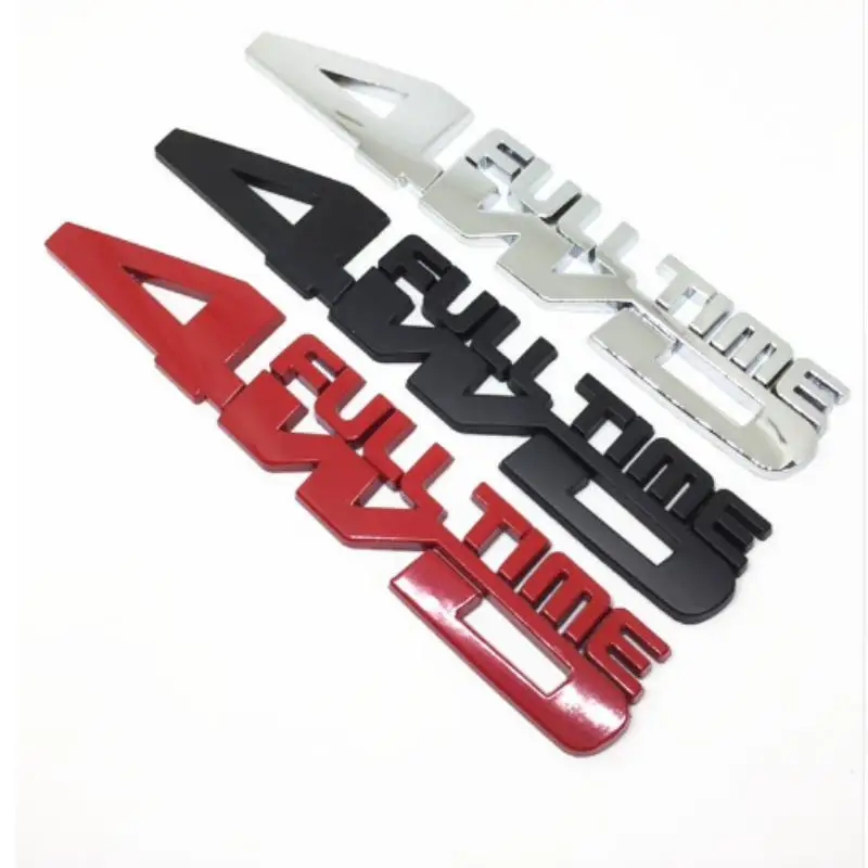1 pc style de voiture 3D métal 4WD temps complet côté garde-boue emblème coffre arrière autocollant décalcomanies pour Auto style Badge accessoires