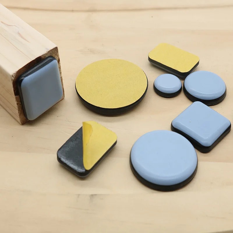 Móveis pesados Slider Pad, Proteção Pavimento, Espessamento Bumper, Tabela Leg Bases, Protetor do tapete, Mat Anti-abrasão, 2-8 pcs