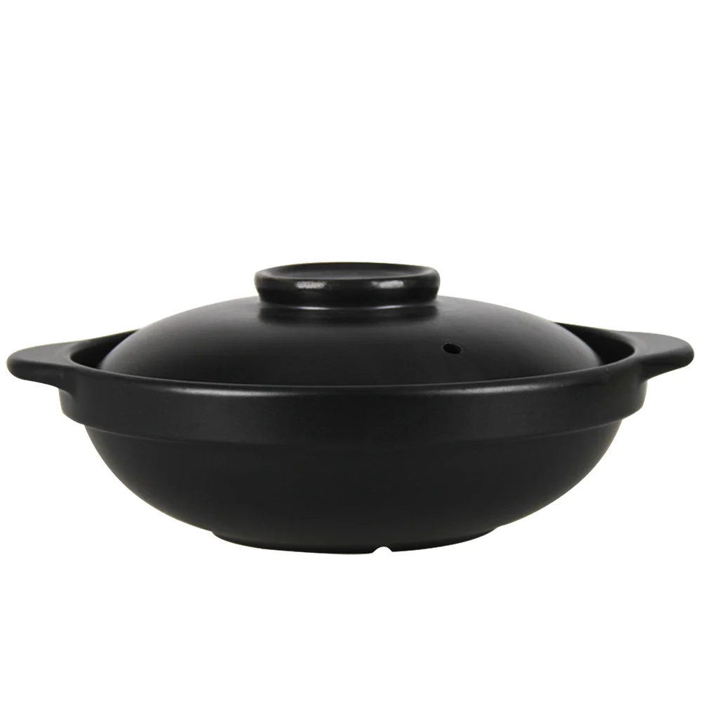 

Soup Pot Stone Pots Cooking Casserole with Lid Asian Cookware Stoneware Clay Pan