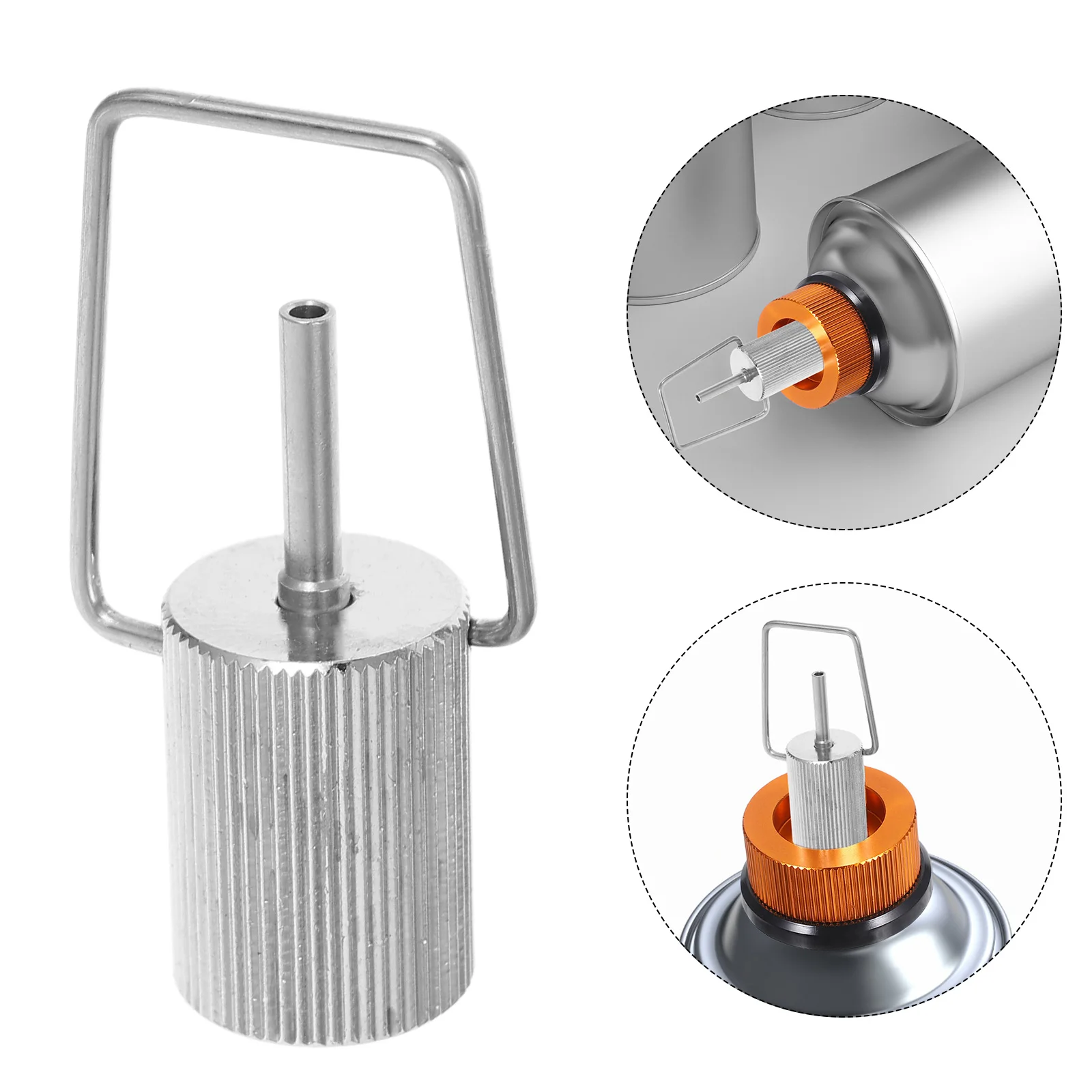 

Gas Canister Adapter Precision Refill Tool For Lighter Torches Stable Gas Transmission Compact Propane Converter Head Camping