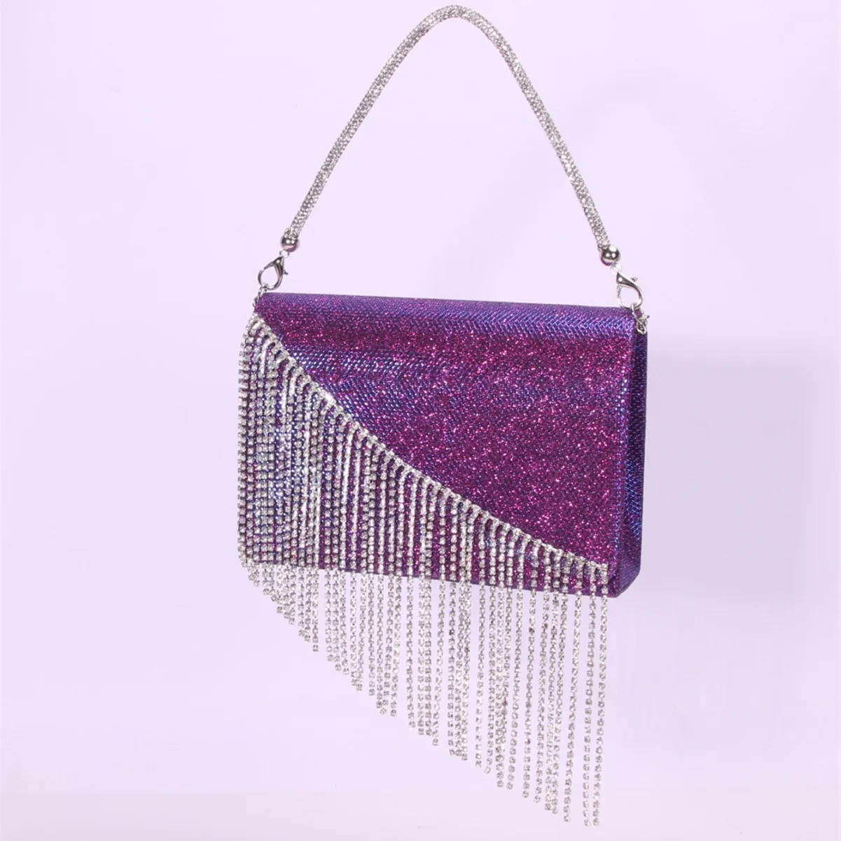 Women's bags Celebrity light luxury fringed dinner bags Women's handbags High-end full diamond chain handbags