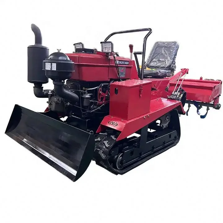 Hot Selling 35 25 Horsepower Agricultural Greenhouse Orchard Multifunctional Diesel Rotary Tiller Crawler Micro Tille