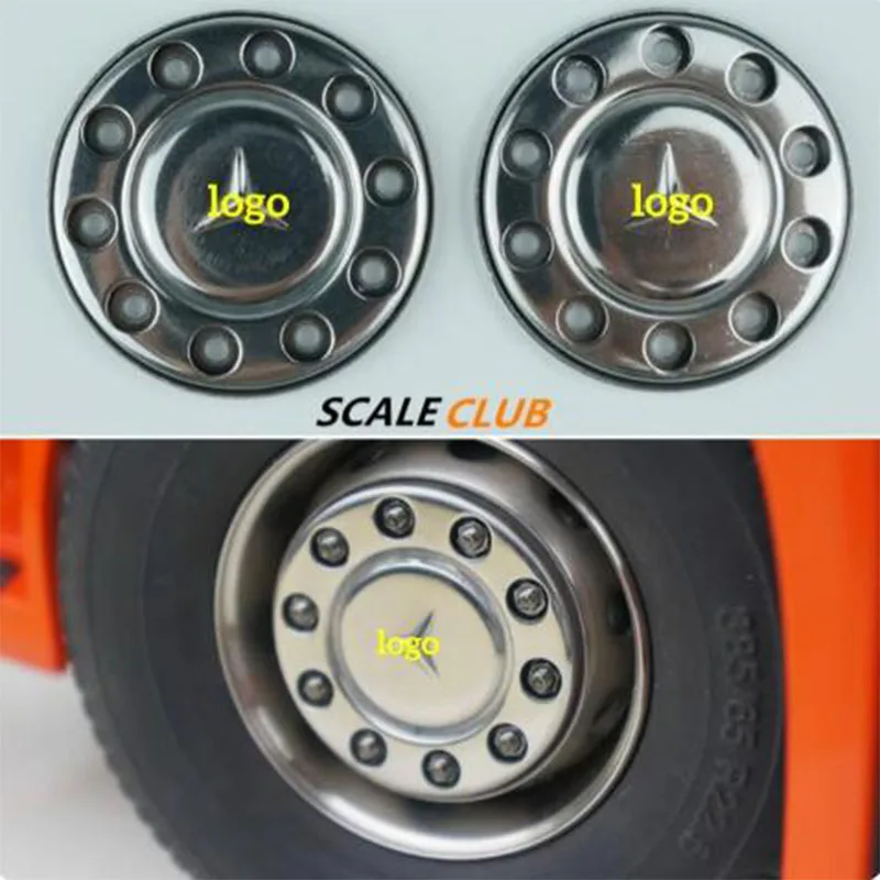 

Scaleclub Model 1/14 Metal Wheel Retainer Suitable For Tamiya Lesu For Scania Man Actros Volvo Car Parts RcTruck Trailer Tipper