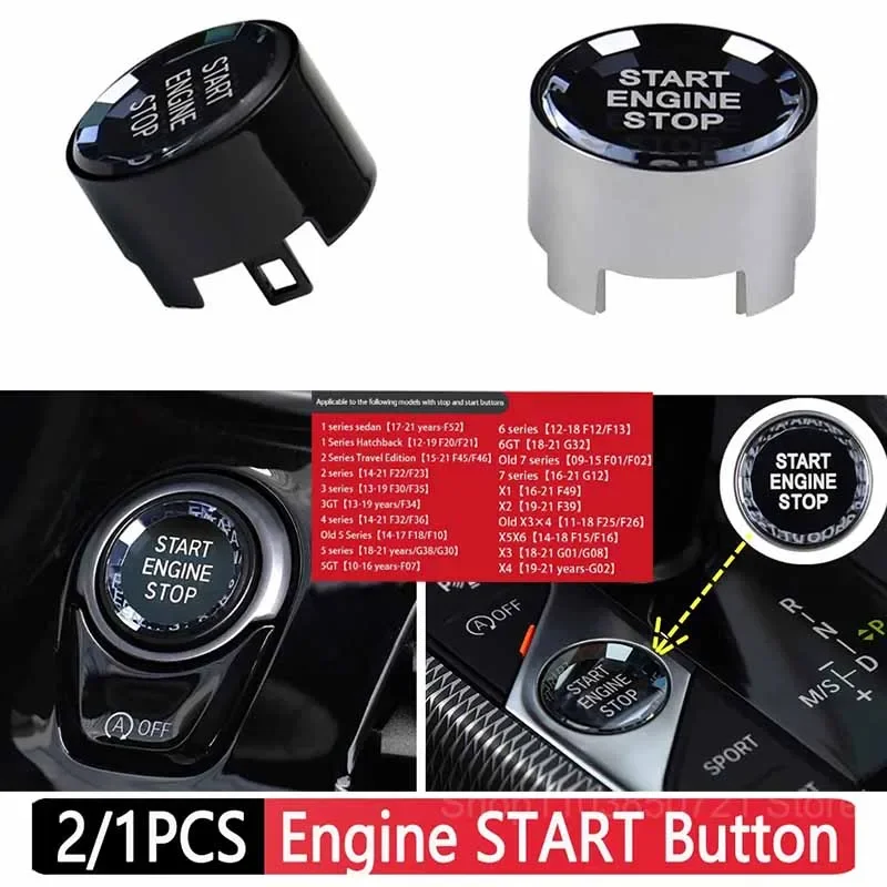 

Car Engine Start Stop Switch Button For BMW 1 2 3 4 5 6 7 Series F01 F02 F07 F11 F12 F10 F20 F30 F15 F25 G22 G26 X1 GT