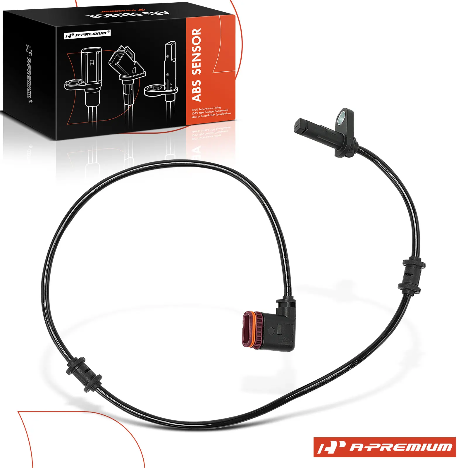 A-Premium Rear Driver or Passenger Side ABS Wheel Speed Sensor for Mercedes-Benz E250 E350 2014-2016 E400 2015-2016 E550 2014 2