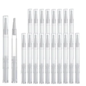 20pcs 3ml空の空のキューティクルオイルペンネイルオイルツイストペンブラシまつげ成長液チューブ化粧品リップグロスコンテナ 12ベストセールスリップオイルコンテナ-11