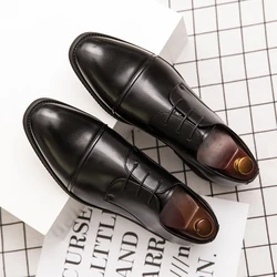 2024 Fashion Business Dress Men Shoes New Classic Leather Men'S Suits Shoes Fashion Wedding Dress Shoes Men Oxfords designer