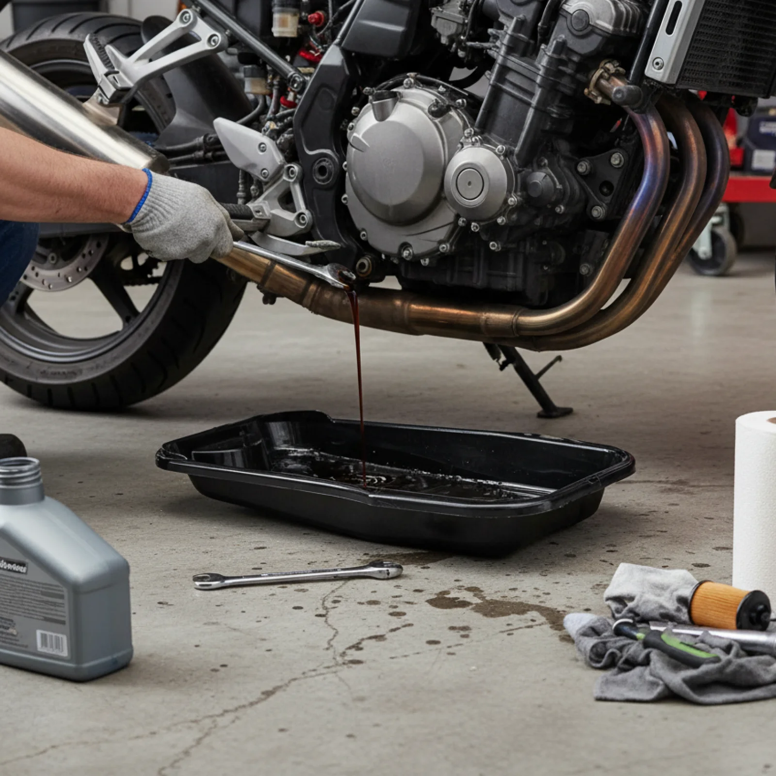 Drain Pan All Purpose Accessories Black Auto Repair Basin for Workshop Motorcycle Cars