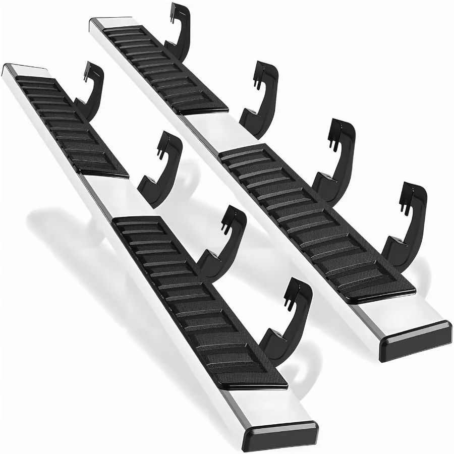 

6 Crew Cab Running Boards for 20072018 Chevy Silverado GMC Sierra 1500 20072019 for 2500HD 3500HD Mirror Stainless Steel Side S