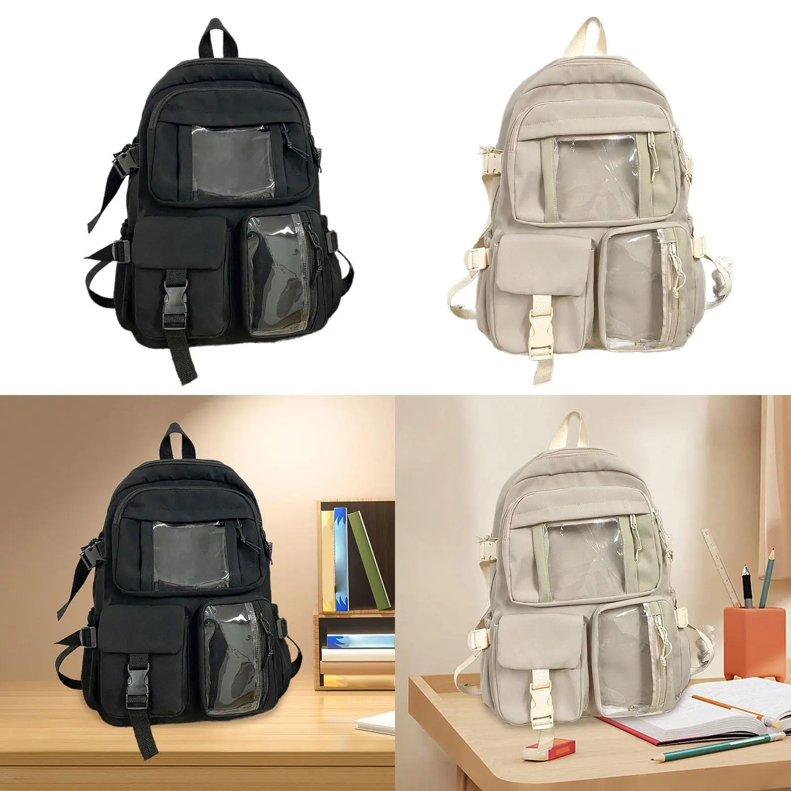 

Школьный рюкзак для девочек-подростков, милый повседневный рюкзак с несколькими карманами для женщин