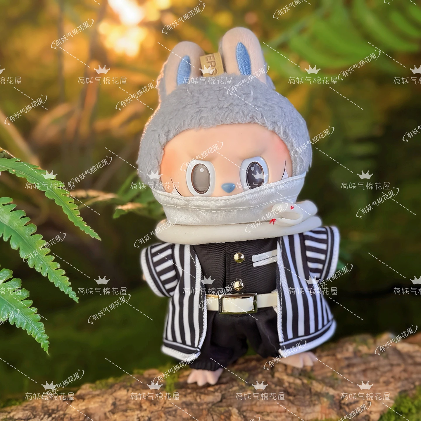 Demon Slayer For Labubu Outfit, Mitsuri & Obanai Couple Set Fit For 17cm Labubu 1st 2nd 3rd Gen Doll Clothes