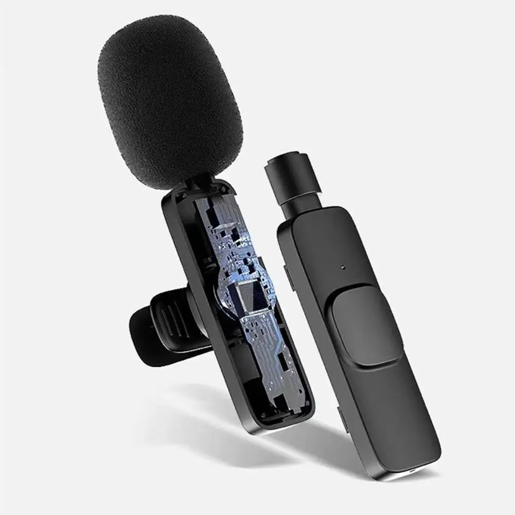 Wireless Lavalier Microphone 1 to 2 with 20m Range Noise Cancellation USB C Clip On Mic for iPhone 15 16 17 Vlog Recording view 5