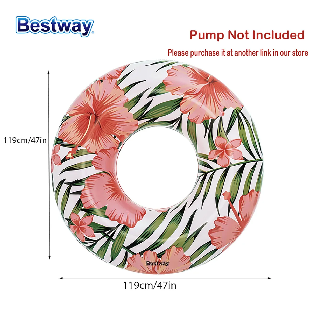 Bestway36237-flotteur gonflable pour piscine, palmier tropical, pour l'été