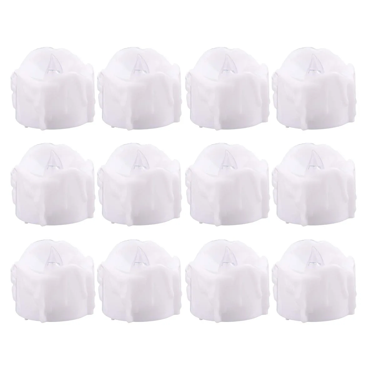 

LED Candles, Set of 12 Flameless LED Candles Tealights LED Tealights Battery-Operated with Timer Function Warm White