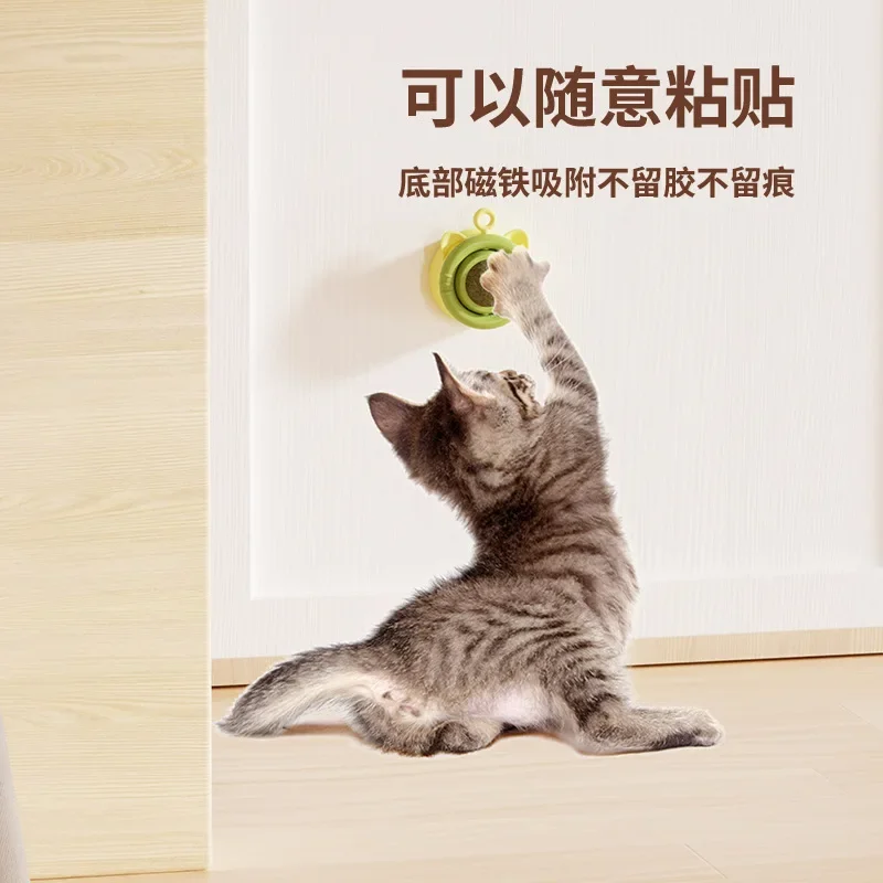 Cat Rotating Toys Grinding Teeth Cleansing Bite-resistant Fixed Cat Self-Hi Licking Music Supplies