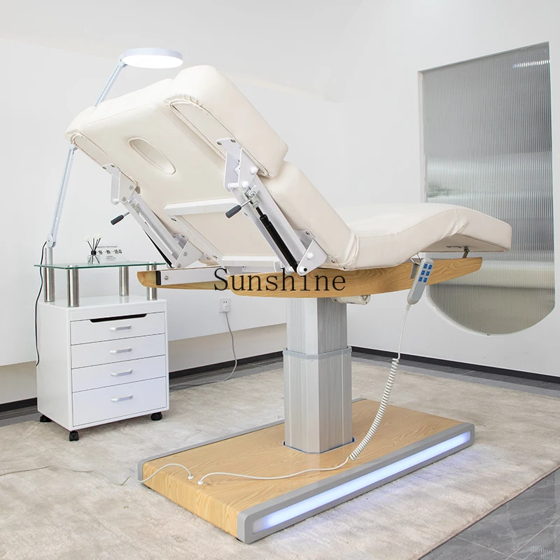 High-end electric beauty bed electric lift new massage bed