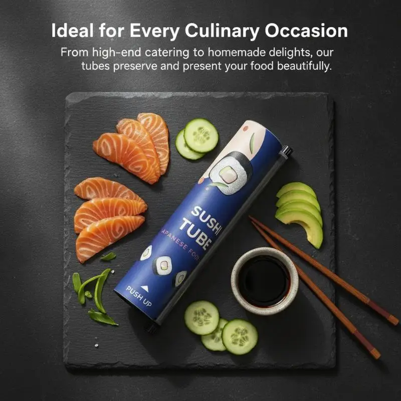 Round Sushi Push Mold Food Grade Reusable DIY Sushi Making Tool for Home Bento Lunch Box Accessories
