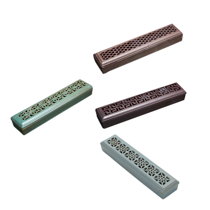 Incense Holder Incense Tray Horizontal Incense Burner Fashion Creativity With Non-Combustible Cotton Ceramics Relax