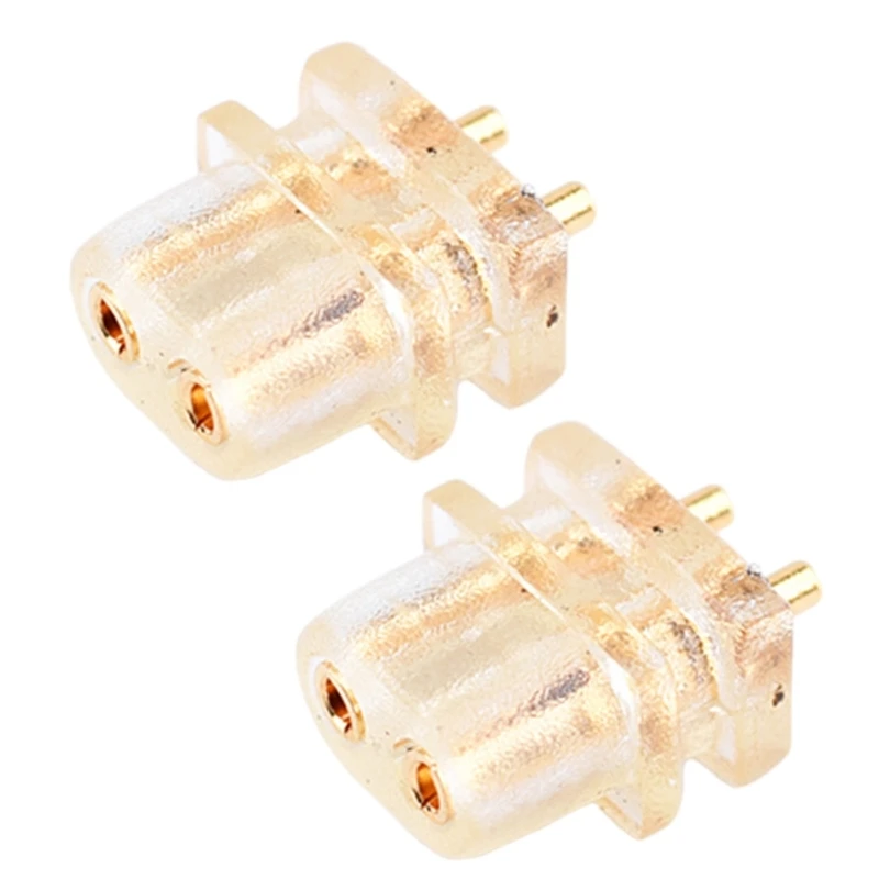 

Solid Clear 0.78mm 2pin Socket Headphone Connector For Portable Electronics Drop shipping