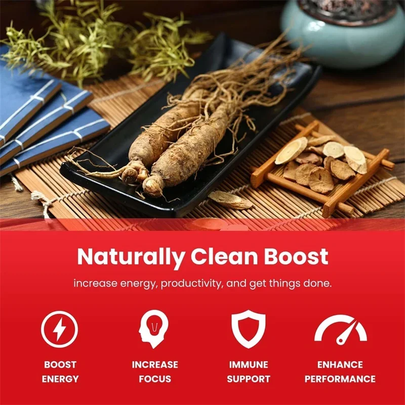 Korean Red Ginseng Extract - Supports Increased Energy, Mood, Endurance and Performance, Improved Muscle Mass - Image 6