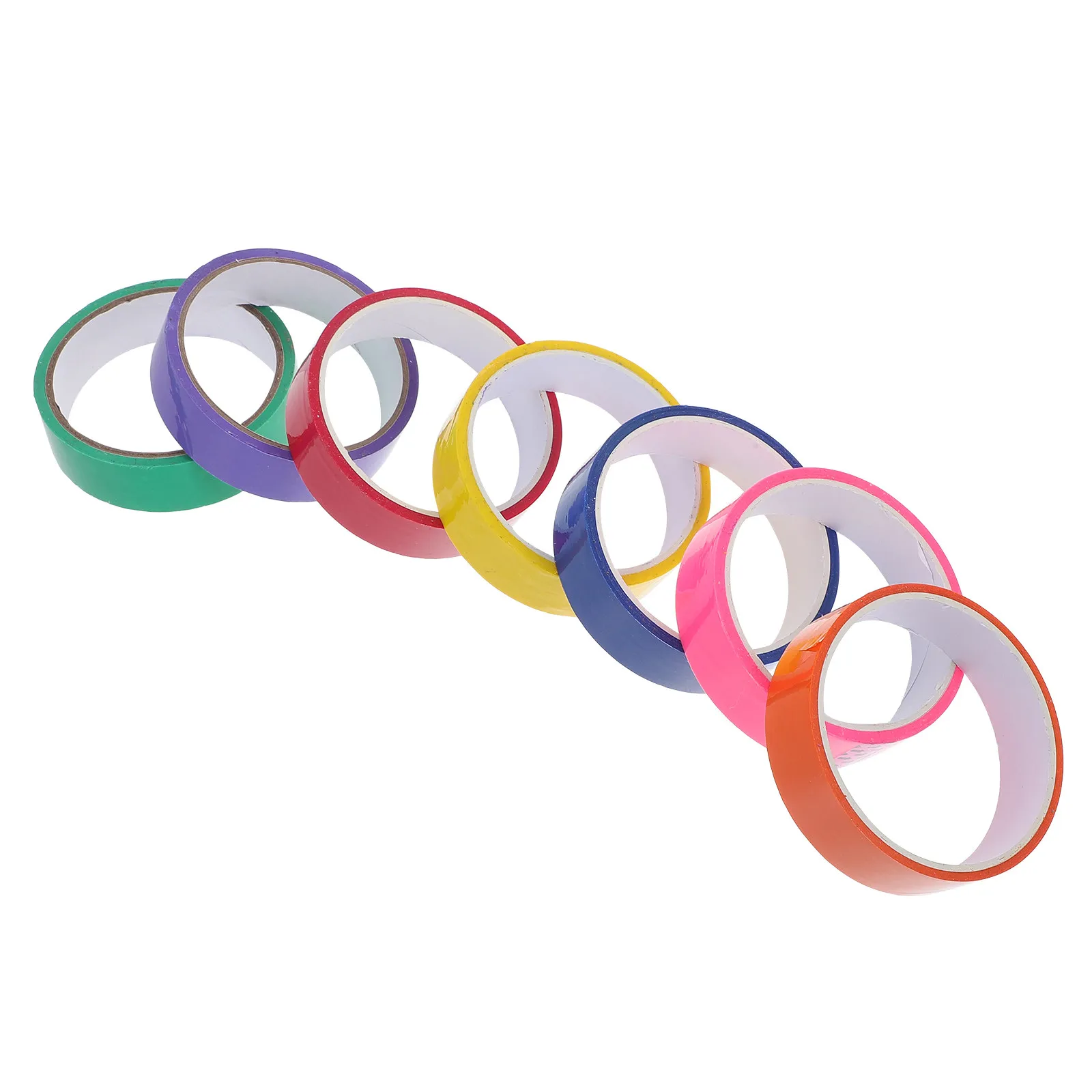 7 Rolls Colorful Sticky Ball Tapes High Quality Decompression Stress Relief Pressure Relief Relaxation Leisure Stickers