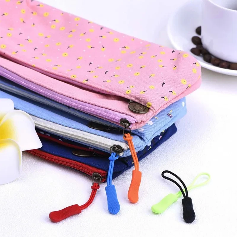10/20pcs Zipper Puller End Fit Rope Tag Replacement Clip Broken Buckle Fixer Zip Cord Bag Suitcase Tent Backpack Zipper Head