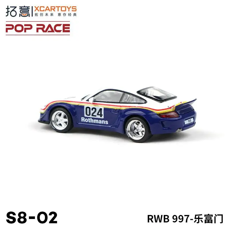 Xcartoys POPRACE 1/64 RWB-997 Model Samochodu ze Stopu Metali Zabawka Dekoracja Lifan Kolekcjonerski Prezent