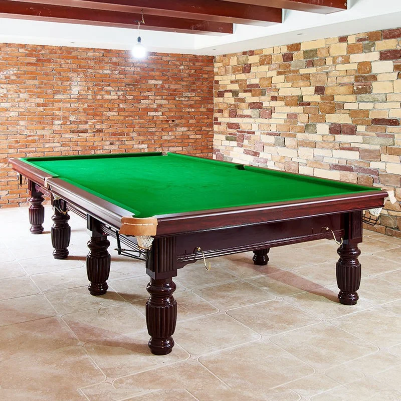 2026 International Standard Size 12ft Snooker Billiard Table Slate Surface with Northern Rubber Cushion Snooker Table for Commer