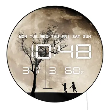 6 best sales Moon wall clock - №2