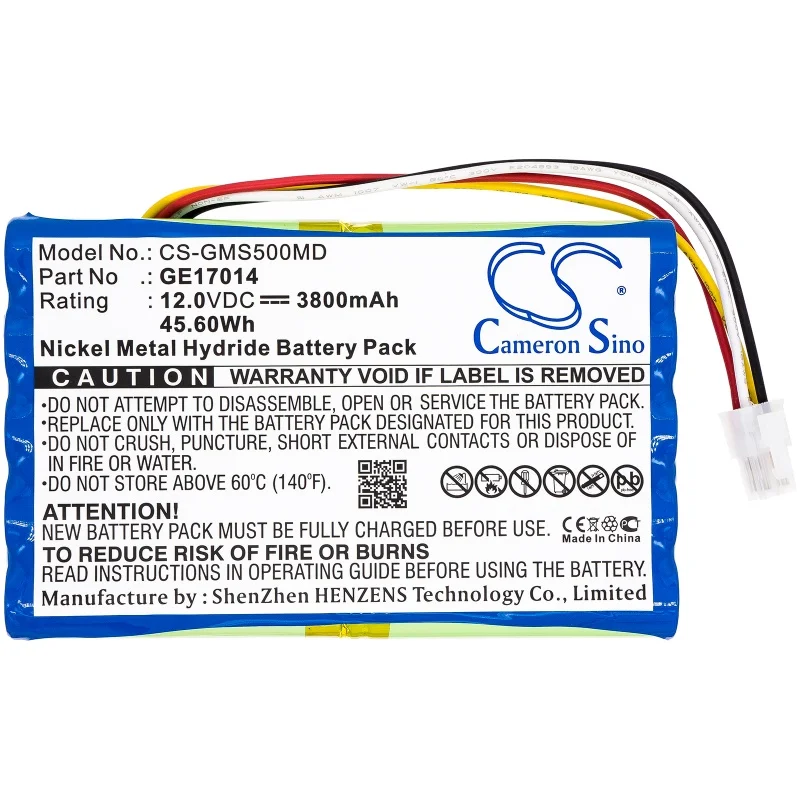 Cameron Sino 12.0V 3800mAh Medical PATIENT MONITOR Battery 17014 AMED2002 B11221 OM11221 for GE Datex-Ohmeda S5,S5CAM,S/5 +TOOL