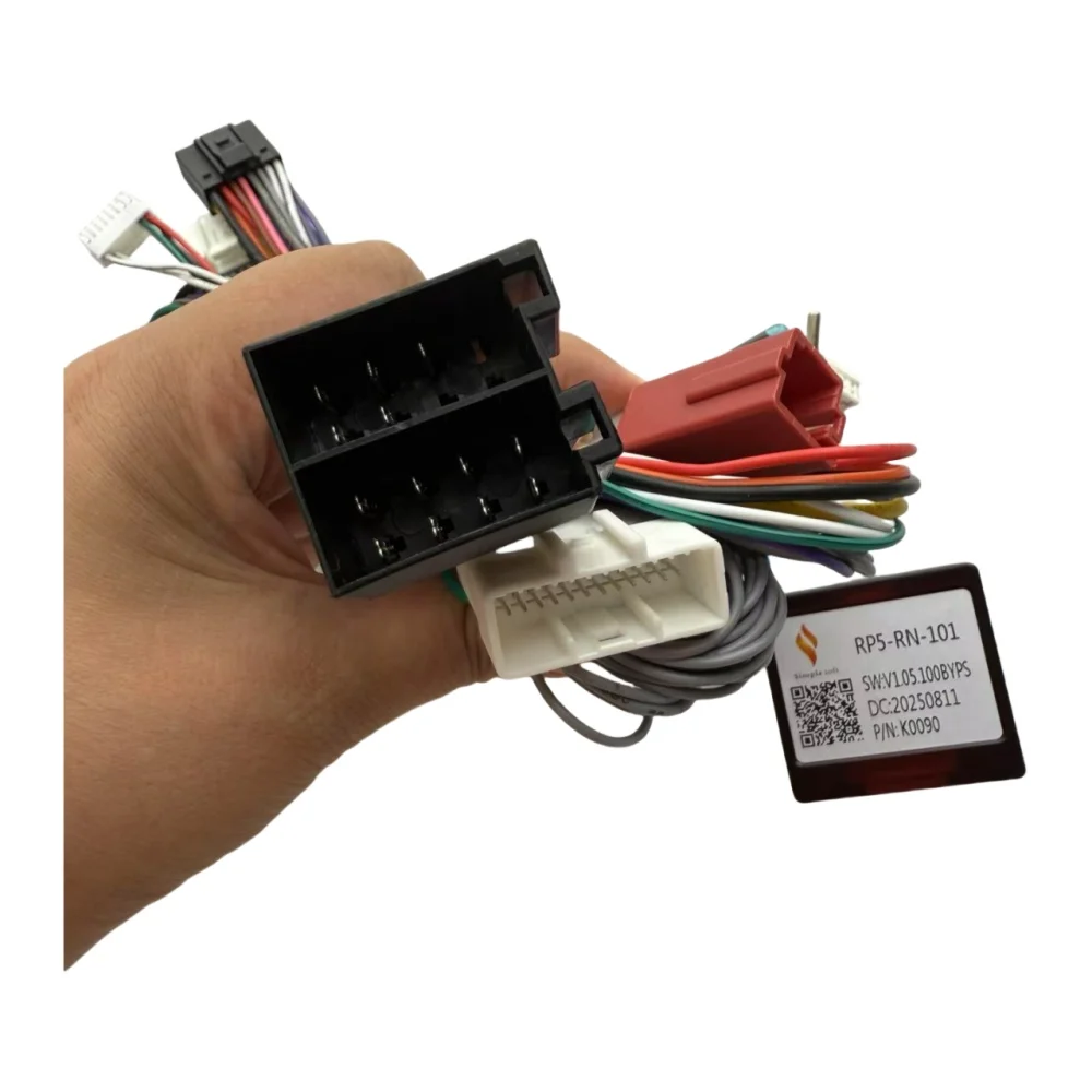 16 Pin For RENAULT Megane 2 Clio 3 Clio3 2004 - 2007 Canbus Android Player Power Cable Audio Adaptor Dash Trim kit Facia Panel