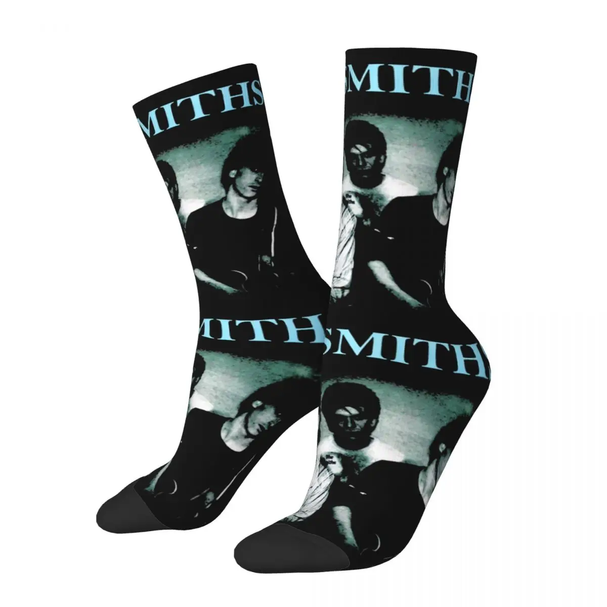 

Colorful The Smiths Football Socks Band Polyester Long Socks for Women Men Non-slip