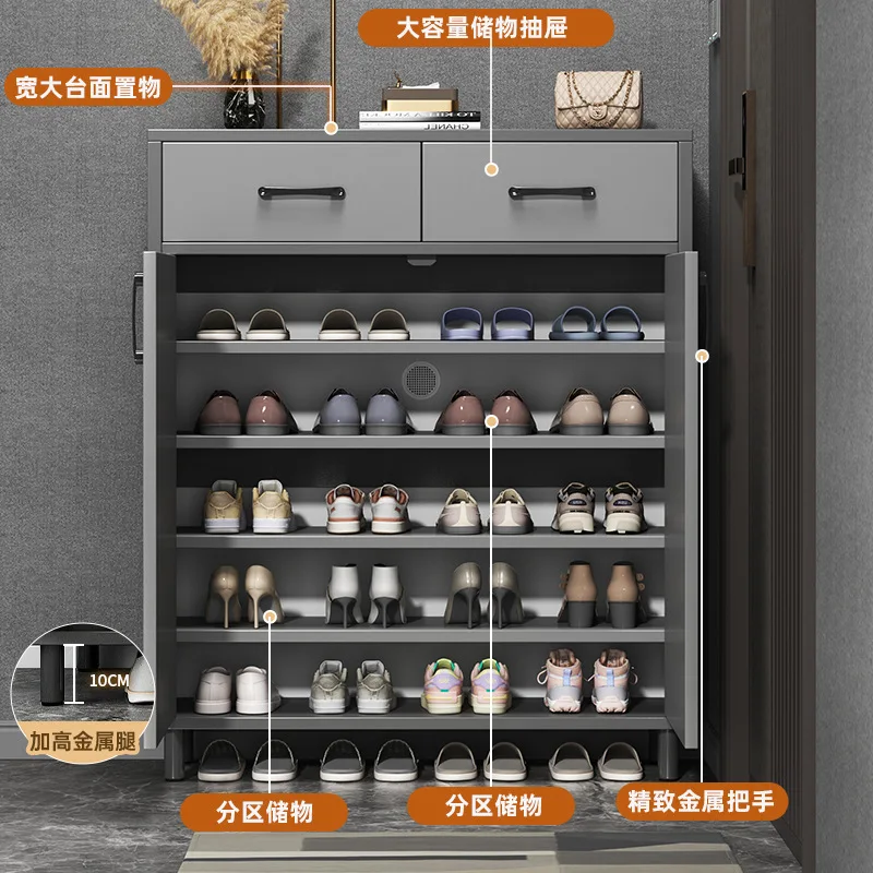 integrated cabinet at the entrance of the shoe cabinet, storage cabinet, corridor, layered rack for rental house, multi-layer en