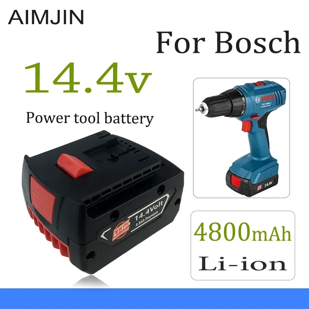 

14.4V 4800mAh For Bosch Rechargeable Li-ion Battery，Compatible BAT607G BAT614 BAT614G Electric Tool Replacement Battery