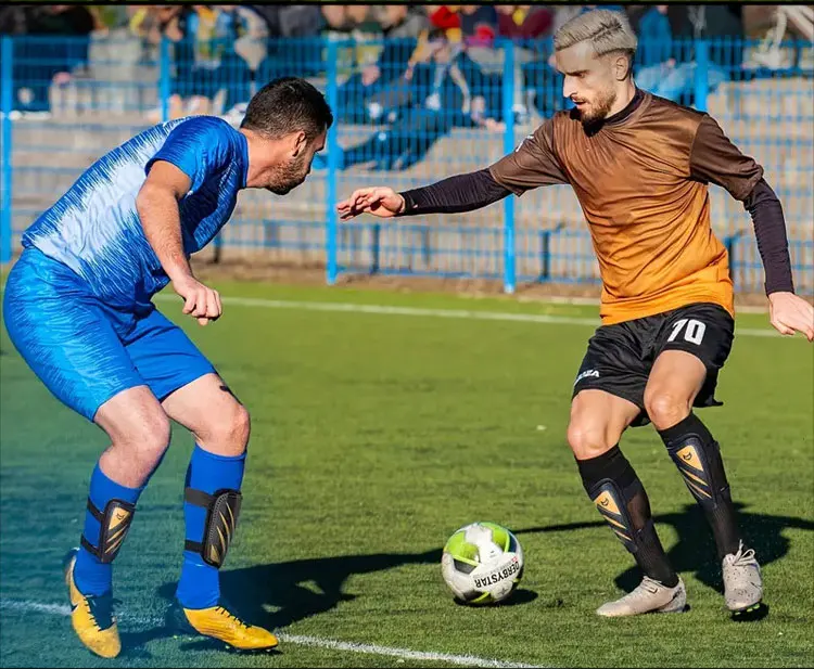 Wvvou Kinder Schienbeinsc honer, Jungen und Mädchen Fußball Schienbeinsc honer, Männer Fußball Schienbeinsc honer mit doppelt verstellbaren Trägern, Super Impact – Detail 11