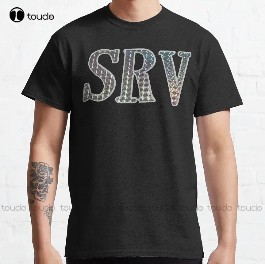 Srv Stevie Ray Vaughan Classic T-Shirt Custom Aldult Teen Unisex Digital Printing Tee Shirts Funny Art Streetwear Cartoon Tee