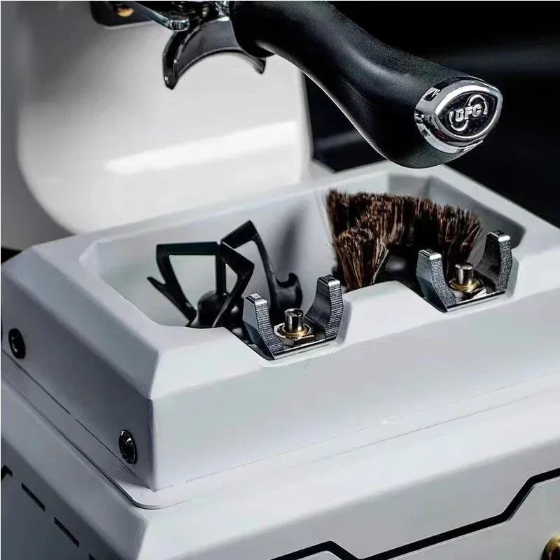 منظف فلتر القهوة الإلكتروني عالي الجودة، نوع درج جديد، ماكينة القهوة الكهربائية، مقبض وعاء المسحوق، منظف المطحون