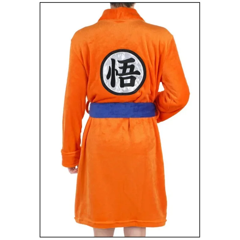 New 2025 adult kids anime bathrobe cosplay lipstick Goku costume man bath sleepwear plush coat women men pajamas cart 95ly