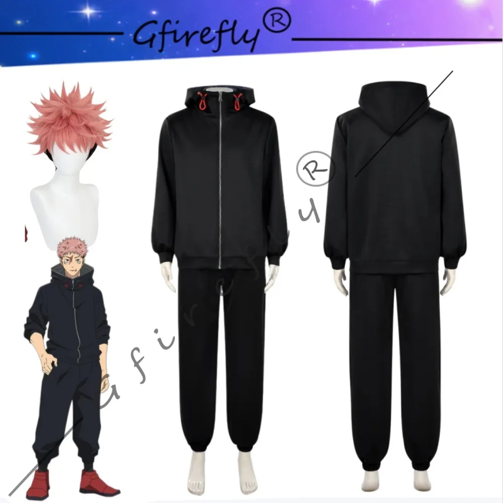 

Jujutsu Kaisen Culling Game Yuji Itadori Hoodie Naoya Zenin Cosplay Costume Full Set Anime Comic Con Halloween Stage Outfit