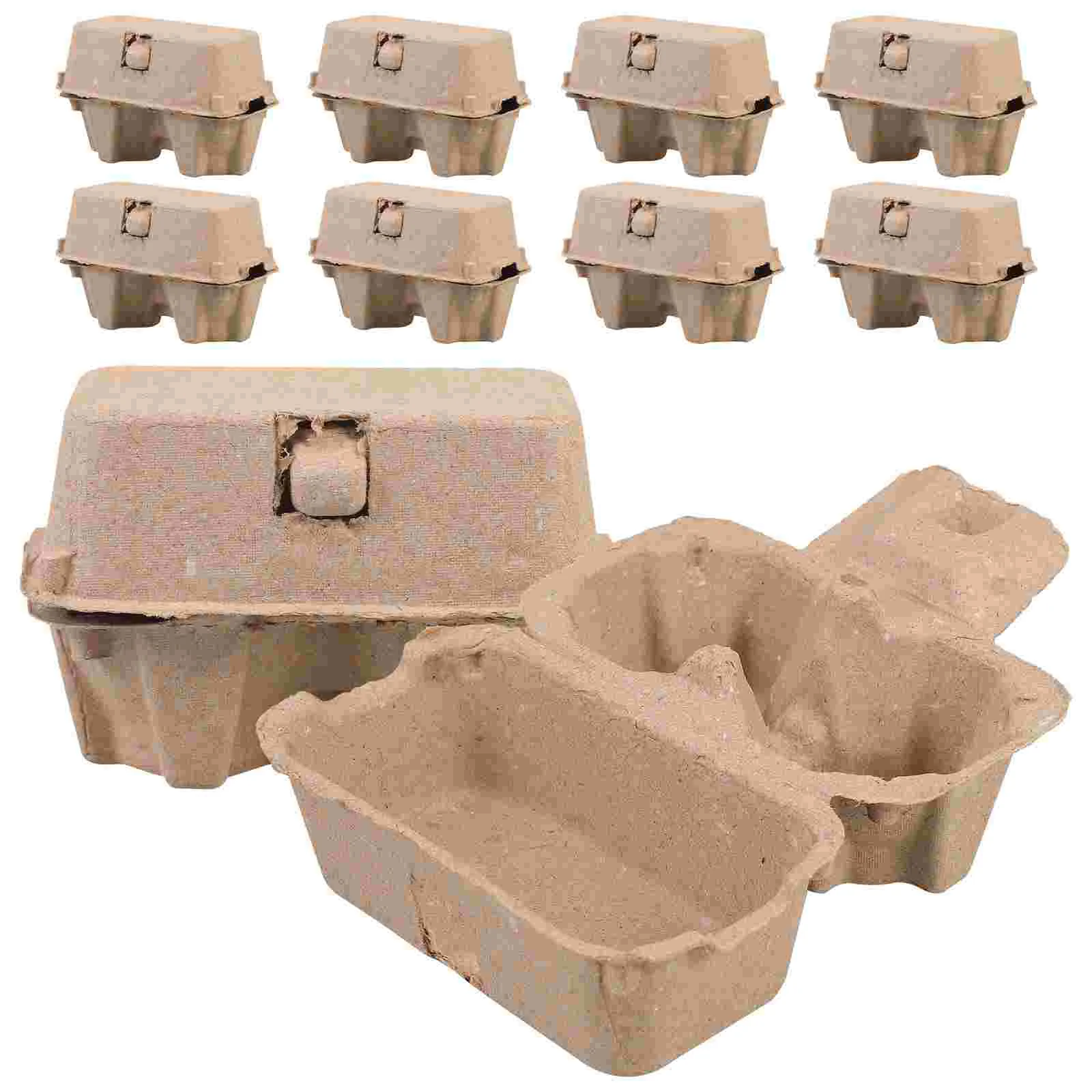 25 Pcs Native Egg Packaging Box Eggs Tray Key Paper Pulp Carton Empty Cartons Office Packing