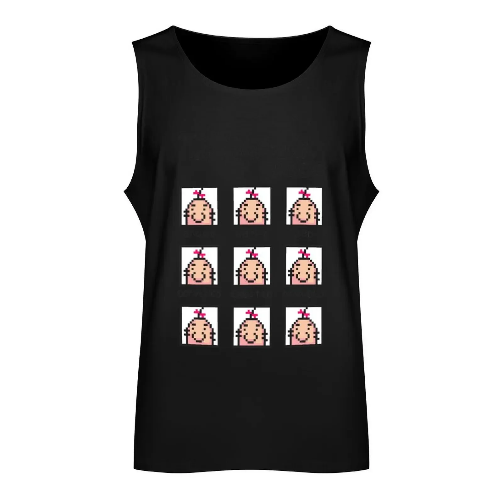 Many Saturn Face Tank Top Short sleeve Top summer Men's gym t-shirts men clothings