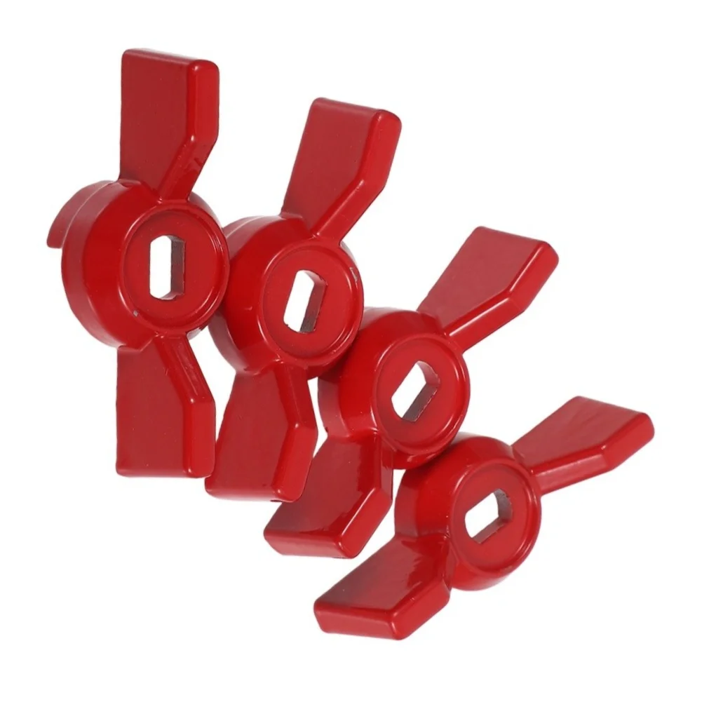 for Red Ball Valve Lever Outdoor Faucet Valve Handles Gate Valve Handle Tool-free Design Precision Control Sturdy Construction