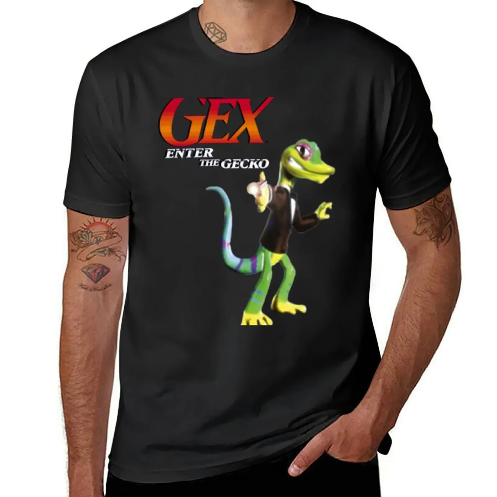 

Gex Enter The Gecko Essential T-Shirt street wear oversizeds quick-drying anime shirts men