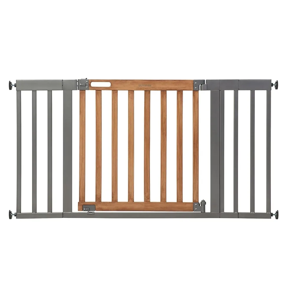 West End Cancello extra largo di sicurezza per animali domestici e neonati, larghezza 36"-60", altezza 30", montaggio a pressione o hardware, installazione a parete
