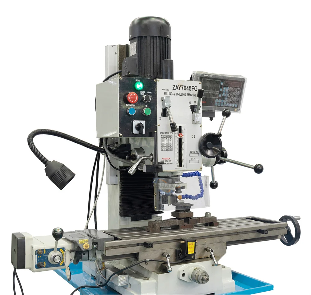 ZAY7032FG Small Bench‑Top Universal Drill Mill Combo Equipment for Drilling Milling Processing