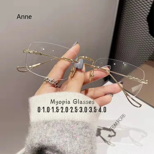 Imagen 1 del producto Gafas de miopía con acabado ultraligero para hombre y mujer, lentes ópticas de visión corta con luz azul, dioptrías de 0 a-4,0