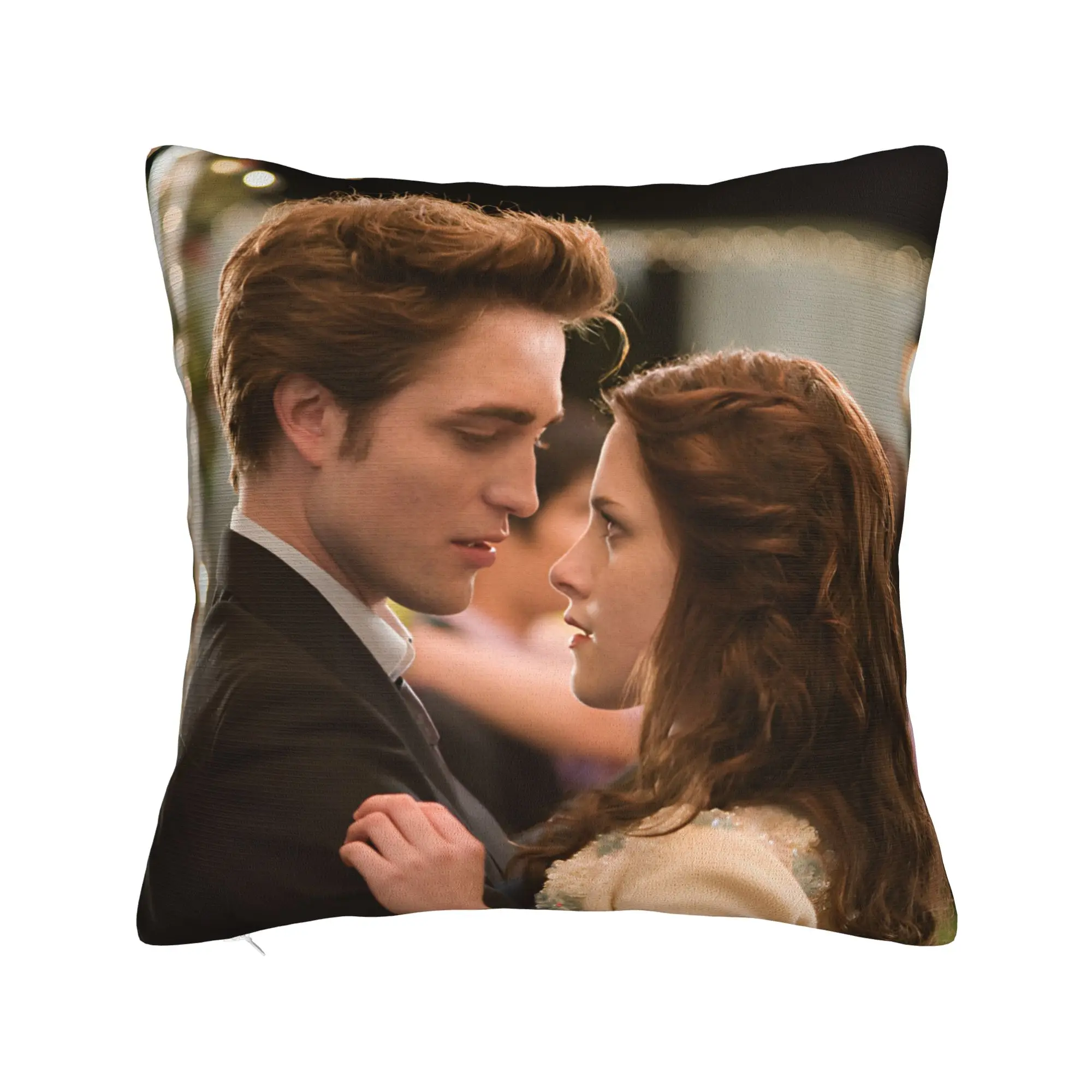 Twilight Edward Bella Pillowcase Double-sided Printing Cushion Cover Decor  Throw Pillow Case Cover Home Square