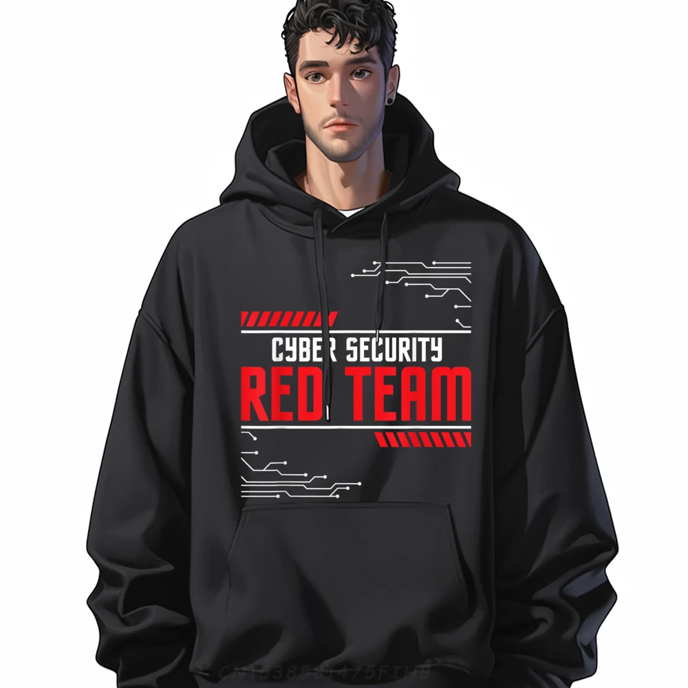 

Male Long Sleeve Cyber Security Red Team Computer Sweatshrt Graphic Hoodies Newest Funny O-Neck Hoodies